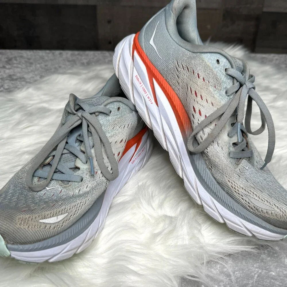 Hoka One One Clifton 8 Size 9.5 Blue Fog - Picture 2 of 14